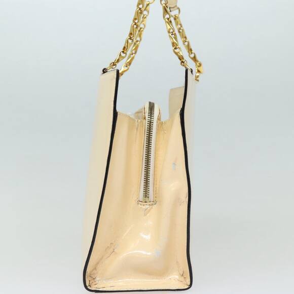 CELINE Chain Shoulder Bag Enamel Beige Gold - Picture 4 of 13